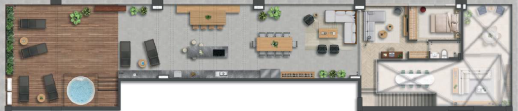 155 Jerônimo: 4 dorm 340m² duplex superior