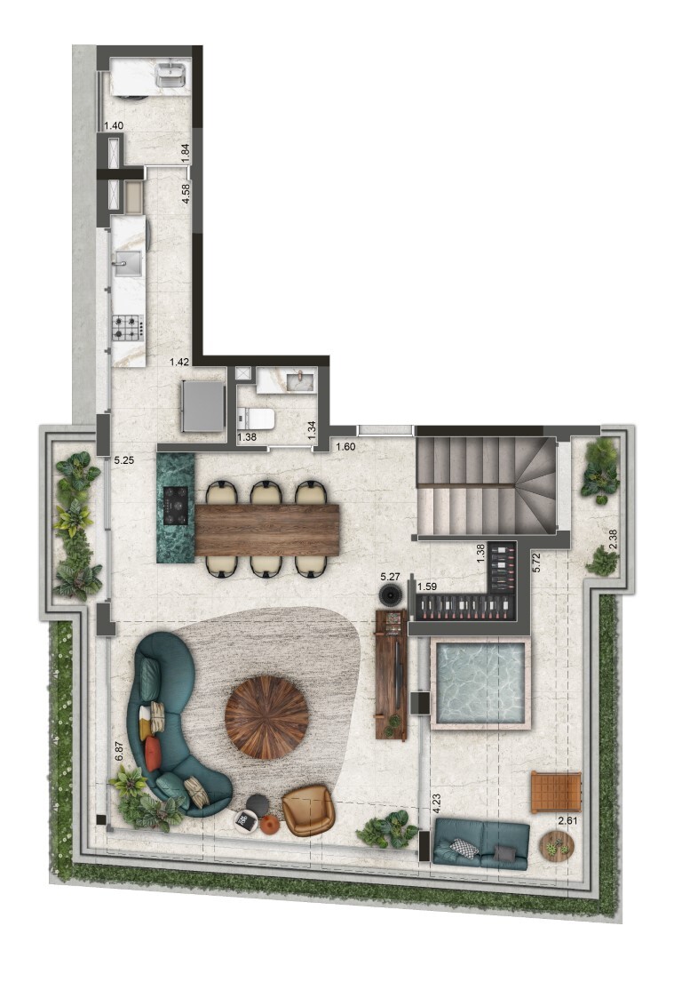 177 Jerônimo: 3 dorm 182m² duplex superior