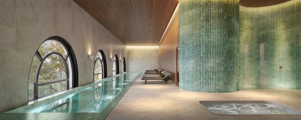 Adolpho Lindenberg: Piscina coberta