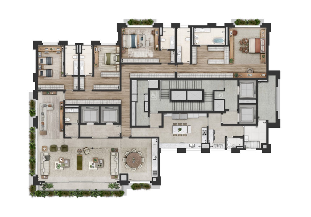 Adolpho Lindenberg: 4 dorm 433m²