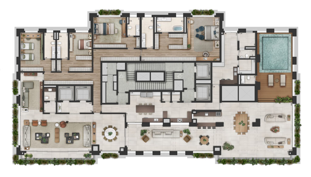 Adolpho Lindenberg: 4 dorm 697m² garden