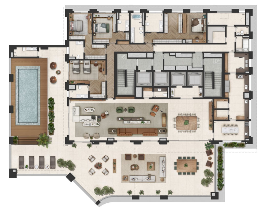 Adolpho Lindenberg: 4 dorm 794m² garden