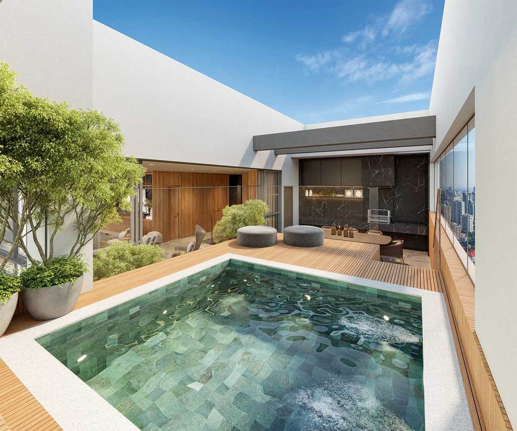 Agami Park Residences: Terraço