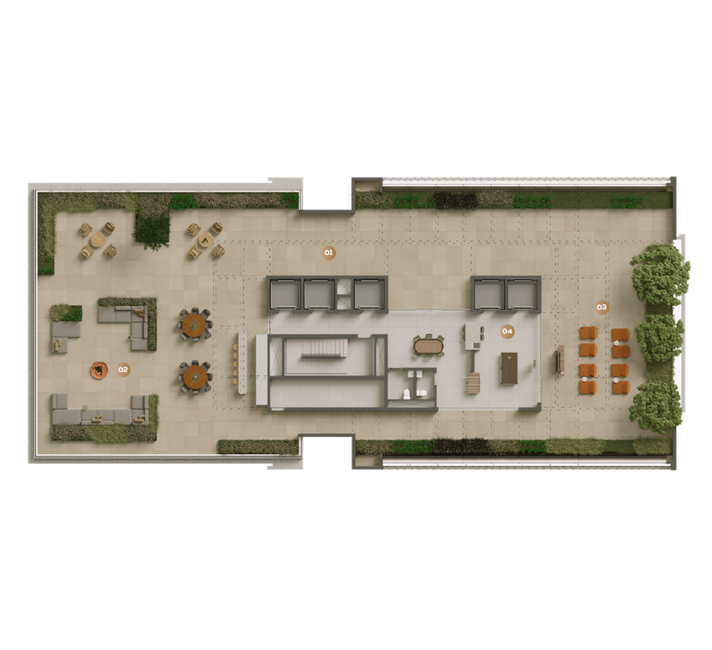 Alameda 45: Pavimento rooftop