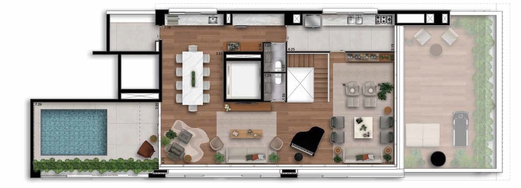Albero: 4 dorm 337m² cobertura duplex superior