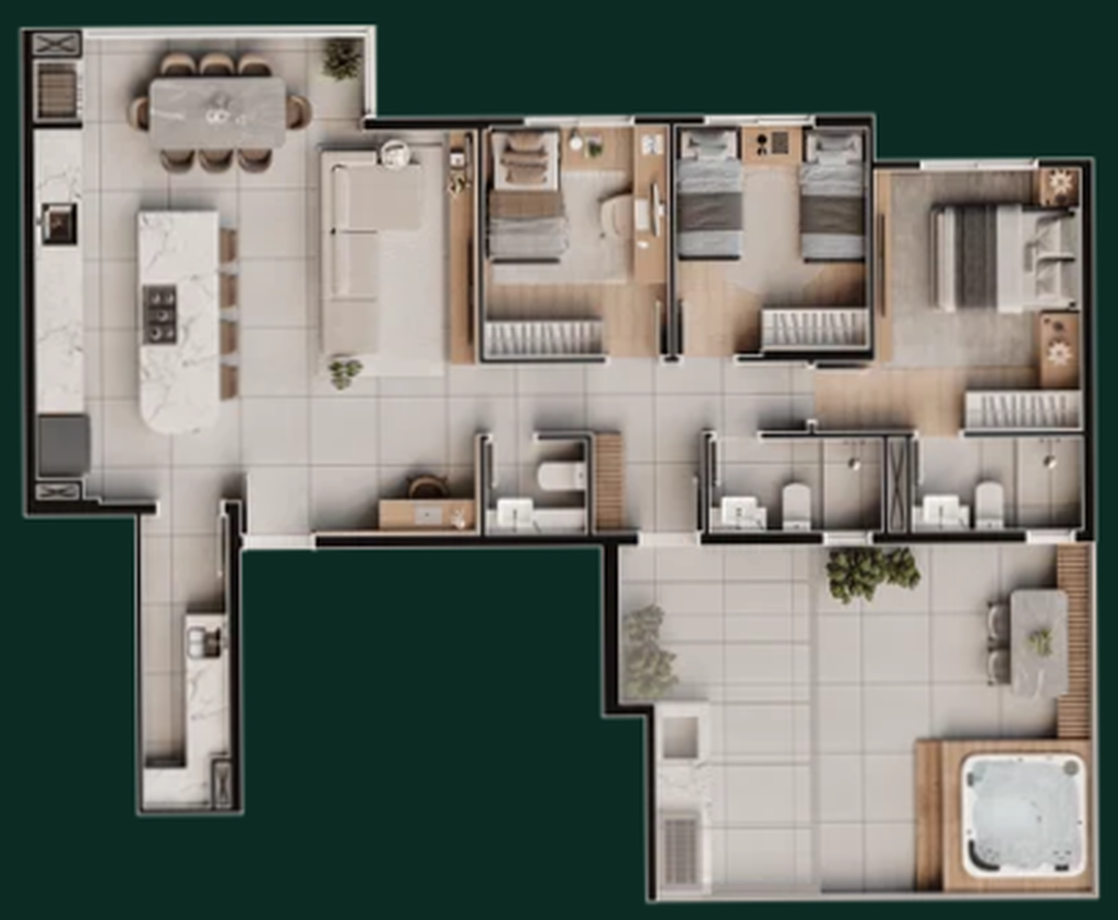 All Seasons: 3 dorm 113m² garden