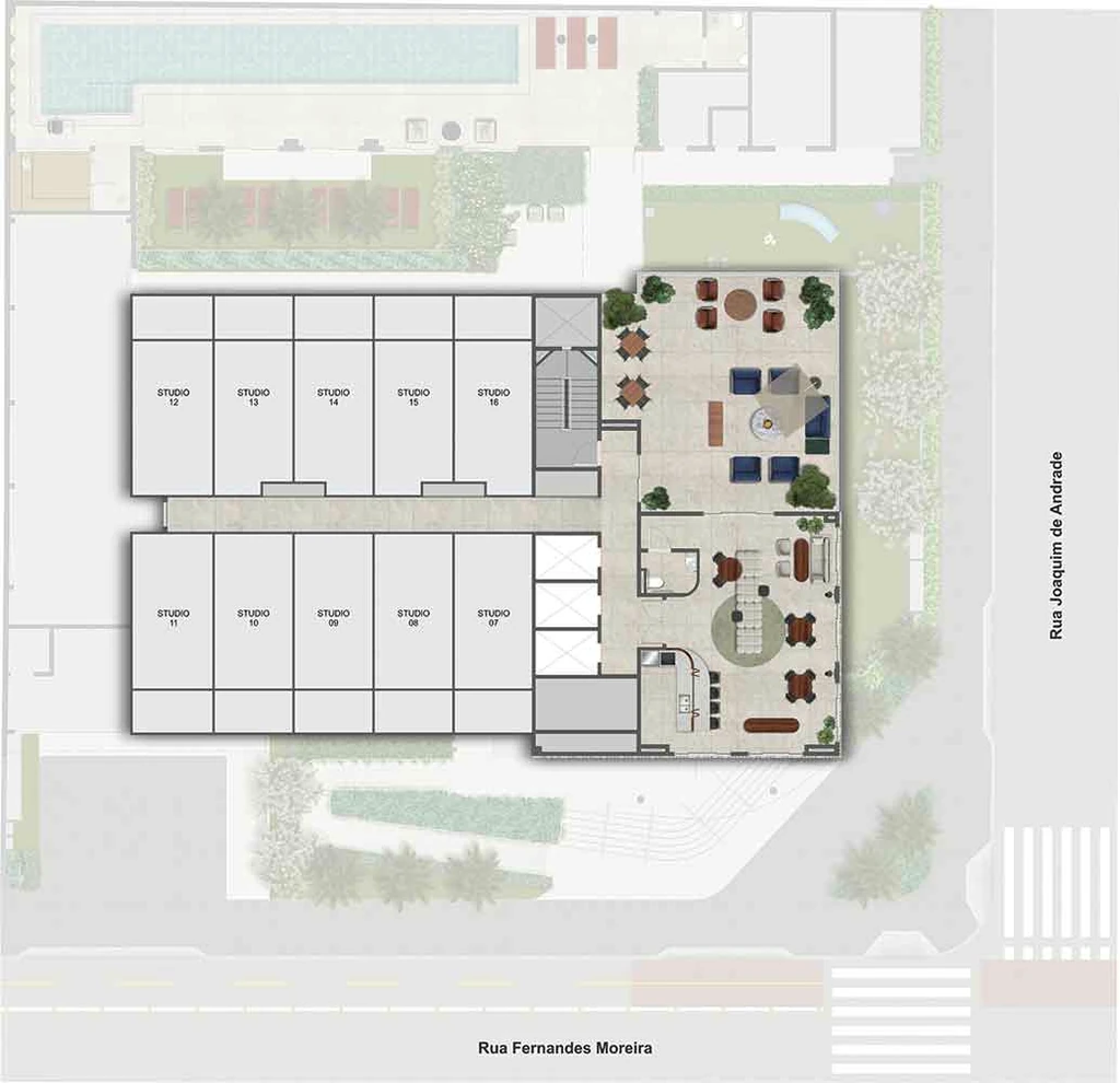 Alt Studios by Eztec: Pavimento rooftop