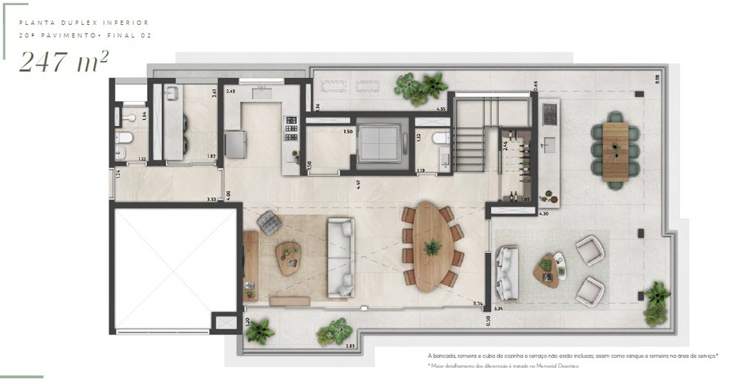 Altier Moema Pássaros: 3 dorm 247m² cobertura inferior