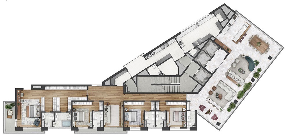 Arbórea Itaim: 4 dorm 472m²