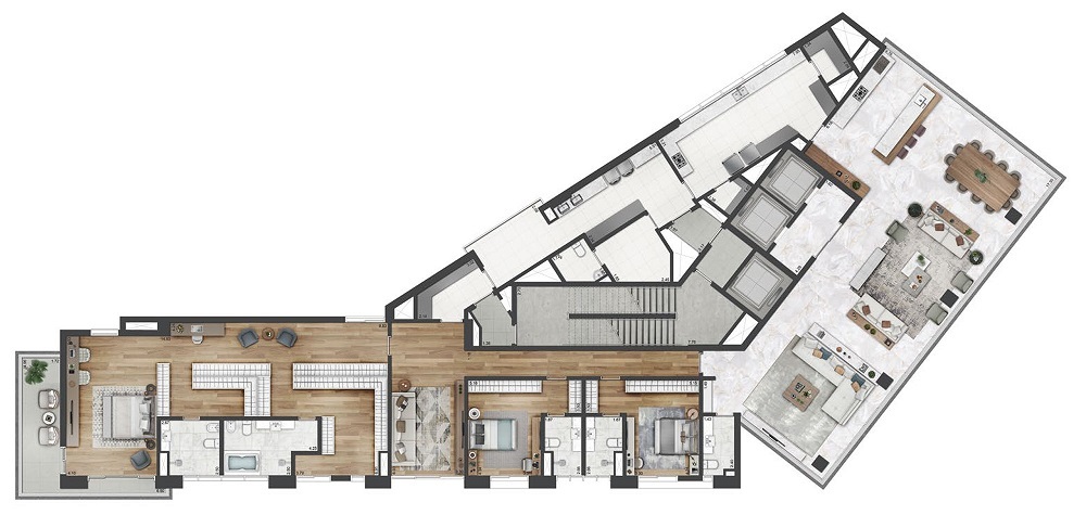 Arbórea Itaim: 4 dorm 472m² opção
