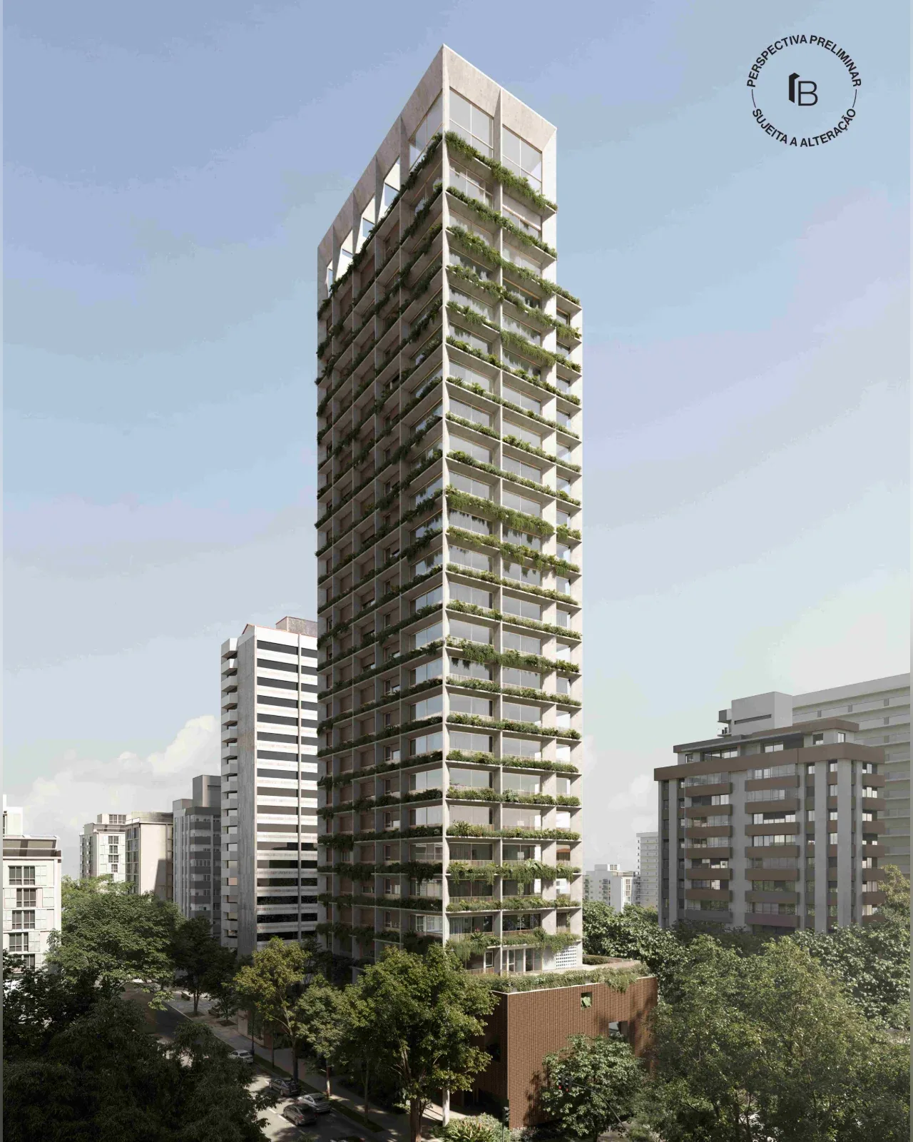 Arbórea Jardins: Fachada lateral
