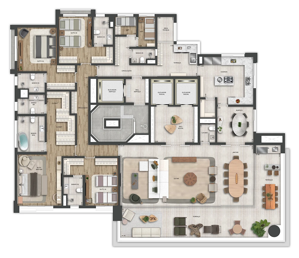 Arbre Vila Nova Conceição: 4 dorm 372m²