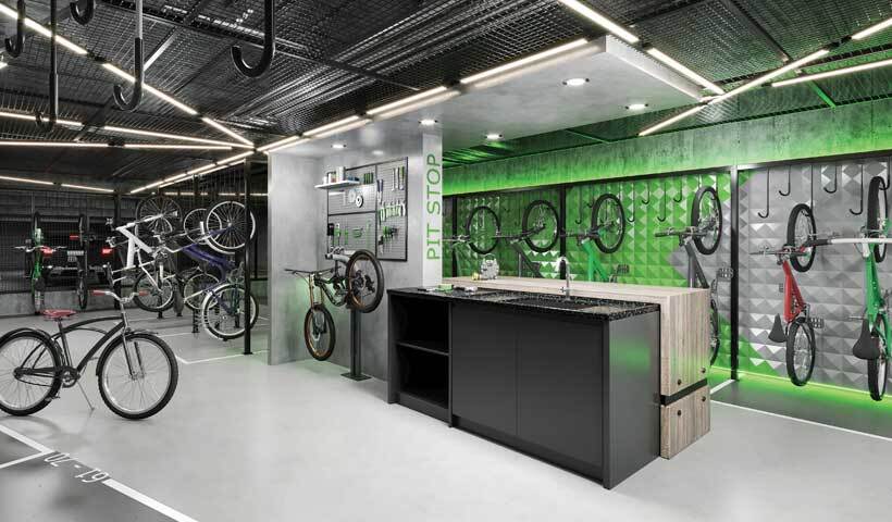 Arkadio EZ by Ott: Bicicletário