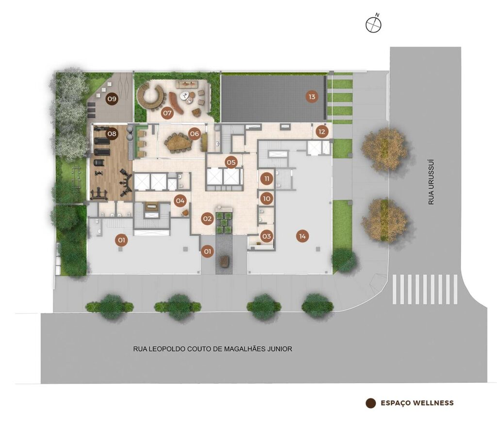 Art'Stone Residences: Pavimento térreo merge