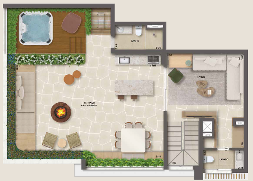 Arvóz Vila Mariana: 3 dorm 233m² duplex superior