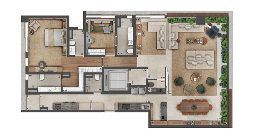 Astéri by Viewco: 2 dorm 171m² opção