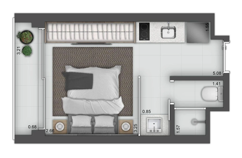 Asteri Stays: 1 dorm 20m² studio