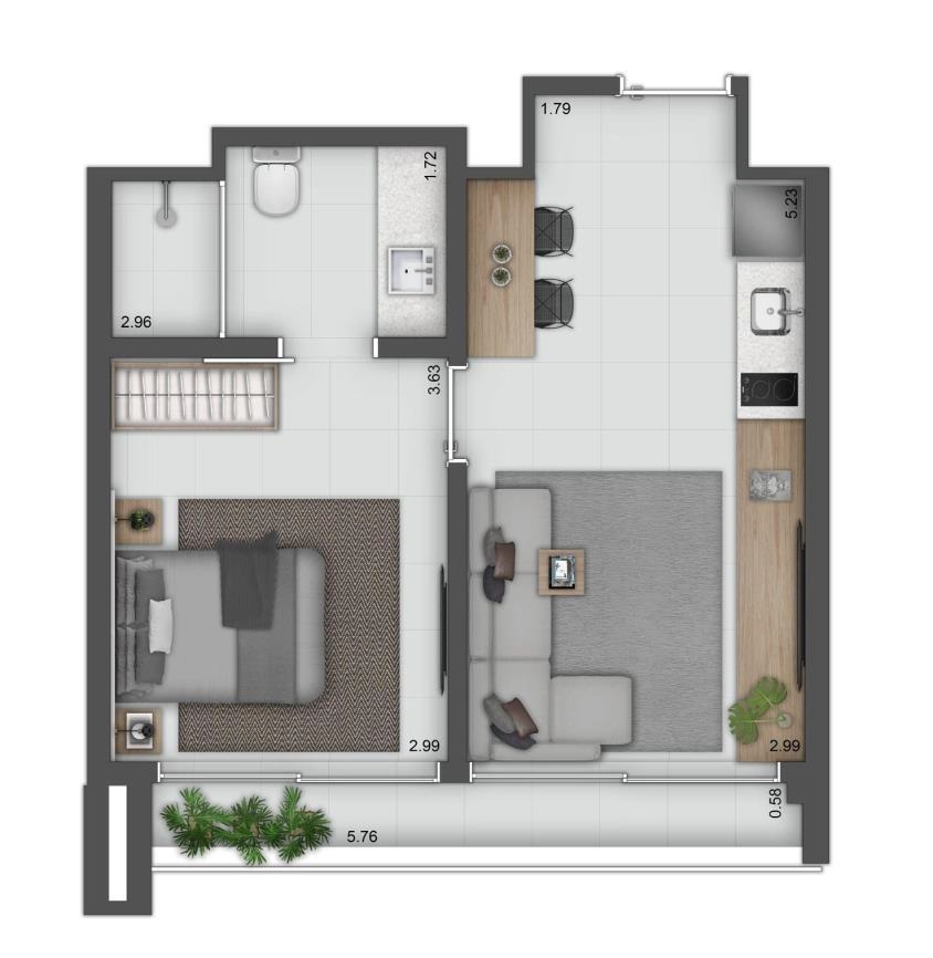 Asteri Stays: 1 dorm 43m²
