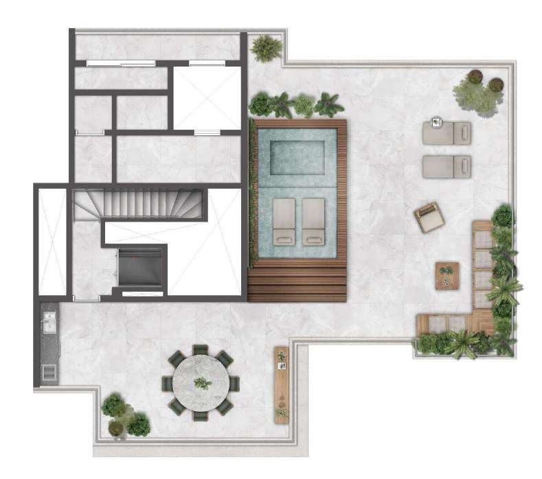 Atmos Moema: 4 dorm 345m² cobertura duplex superior