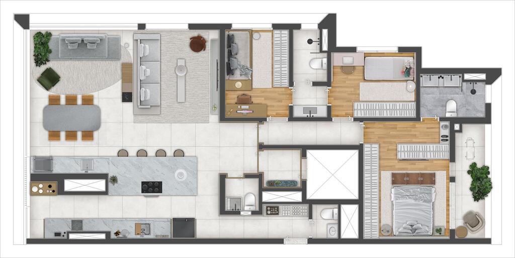 Axis Campo Belo: 3 dorm 136m²