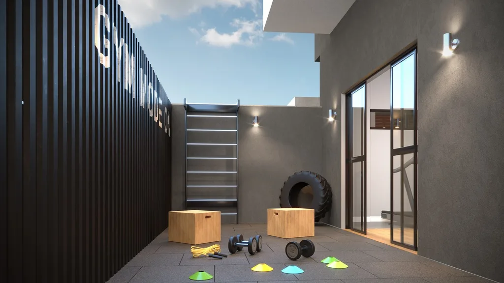 Balcony: Fitness externo