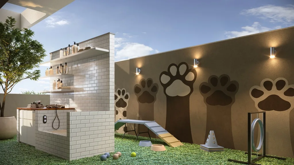 Balcony: Pet place