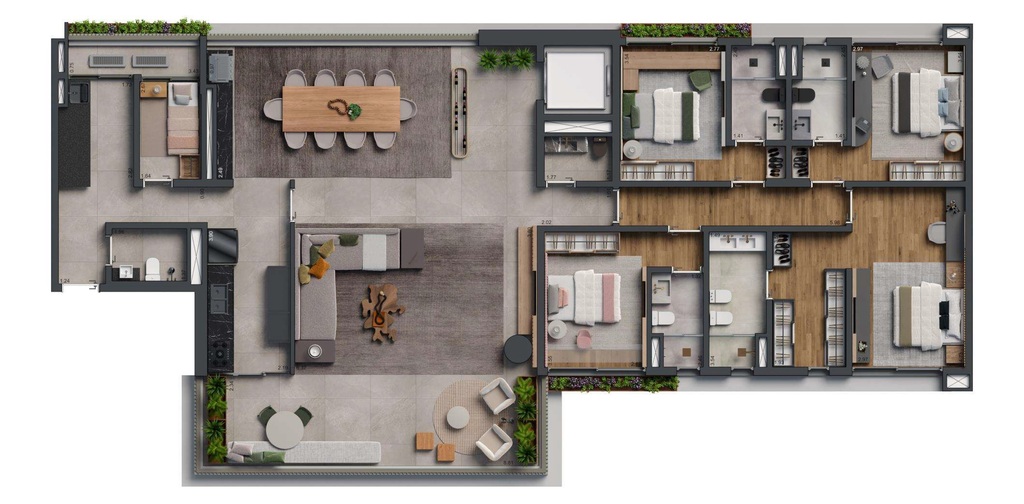 Biotique Ibirapuera: 4 dorm 248m²