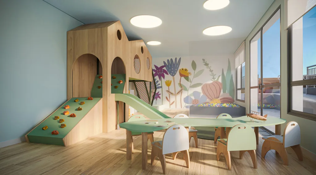 Bosque Santa Cruz by Diálogo Home Spaces: Brinquedoteca