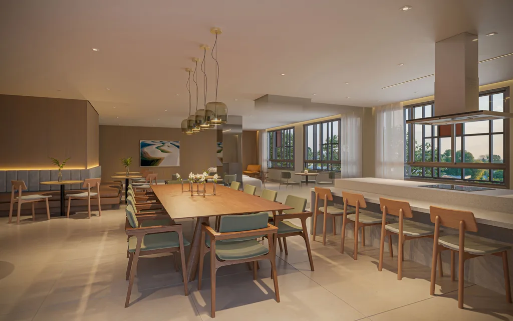 Bosque Santa Cruz by Diálogo Residences: Salão de festas