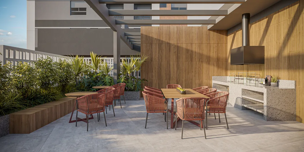 Bosque Santa Cruz by Diálogo Residences: Churrasqueira