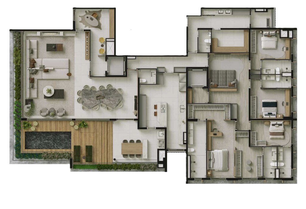 Bosque Vila Nova: 4 dorm 426m² cobertura horizontal