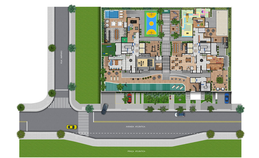 Boulevard Atlântica: Implantação