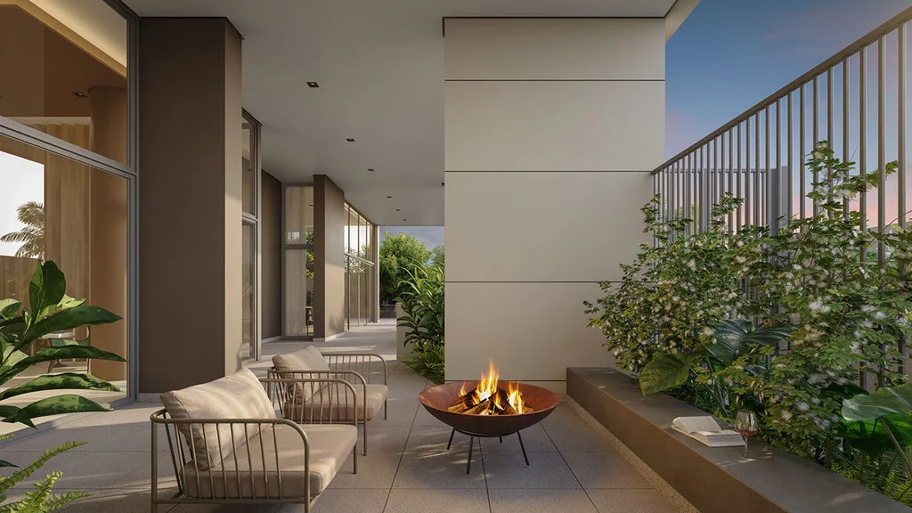 Boulevard Brooklin: Fire place