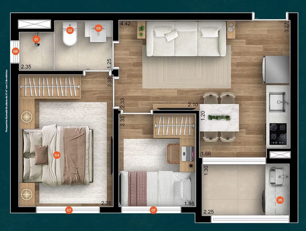 Boulevard Praça da Árvore: 3 dorm 37m²