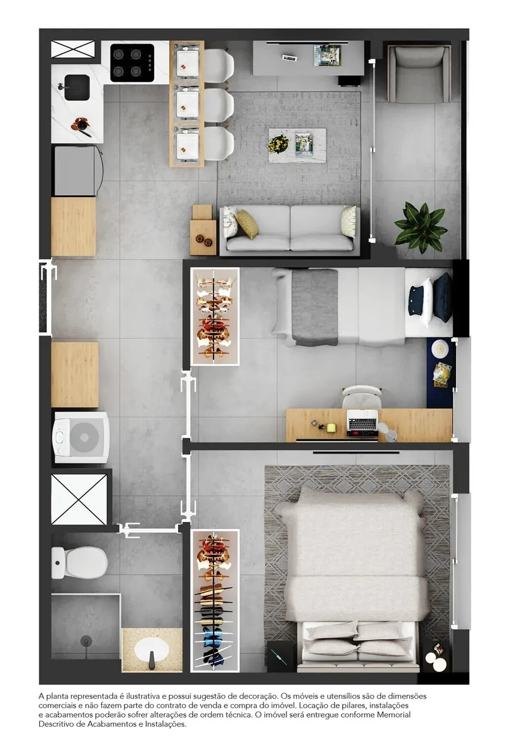 Breeze Bosque da Saúde: 2 dorm 35m²