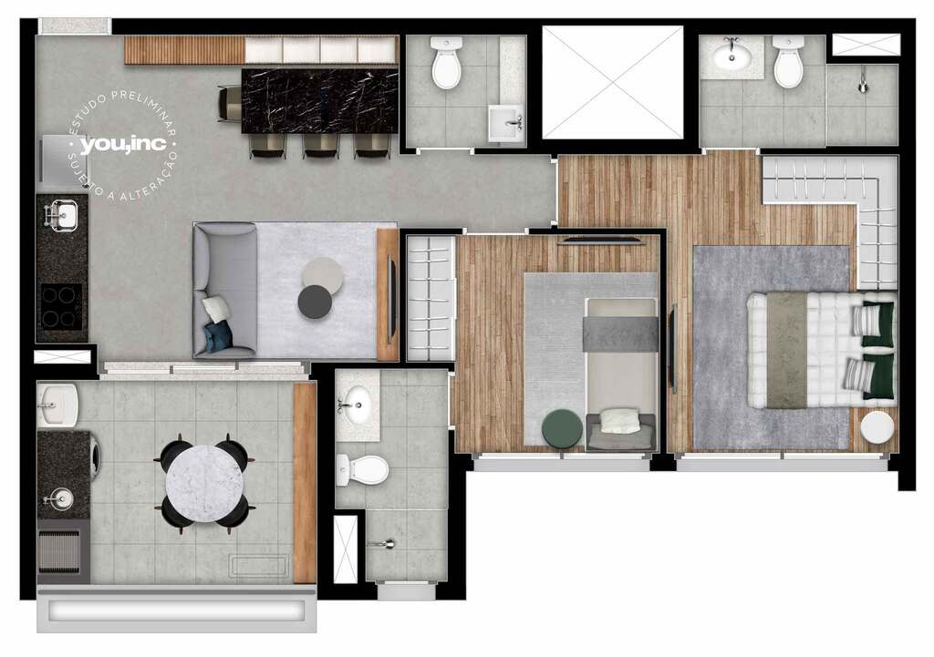 Brook by You: 2 dorm 69m²