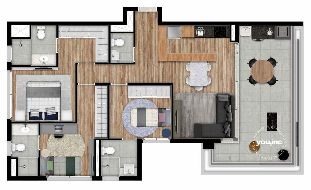 Brook by You: 3 dorm 99m²