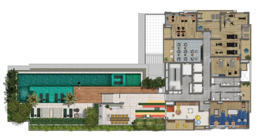 Brooklin Noventa Living: Implantação lazer