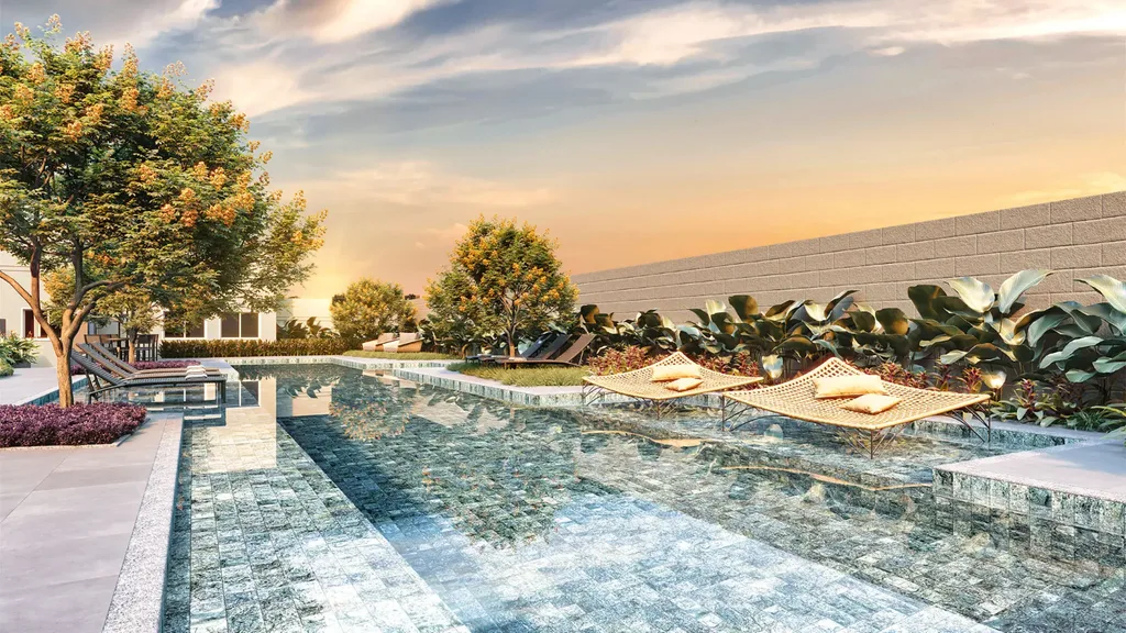 Brooklin Sky Home Tower: Piscina