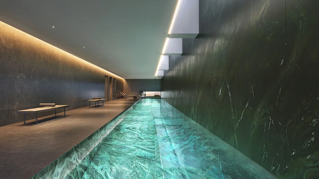 Bueno Brandão 257: Piscina coberta