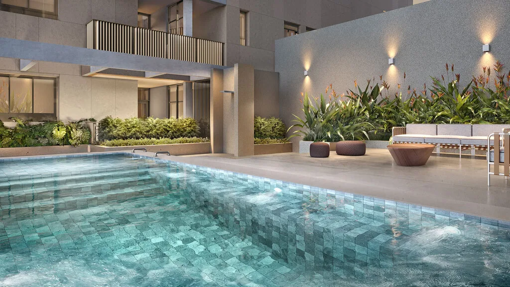 Bueno Brandão 257: Piscina