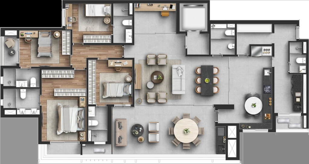 Capitolo by Piero Lissoni: 4 dorm 210m²