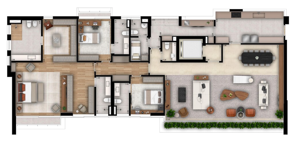 Casa Brasileira Itaim: 3 dorm 293m² opção
