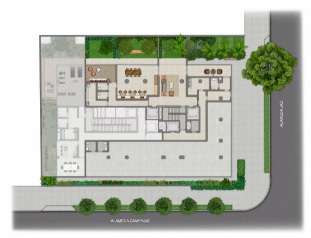 Casa Jardins Jaú by You: Pavimento térreo