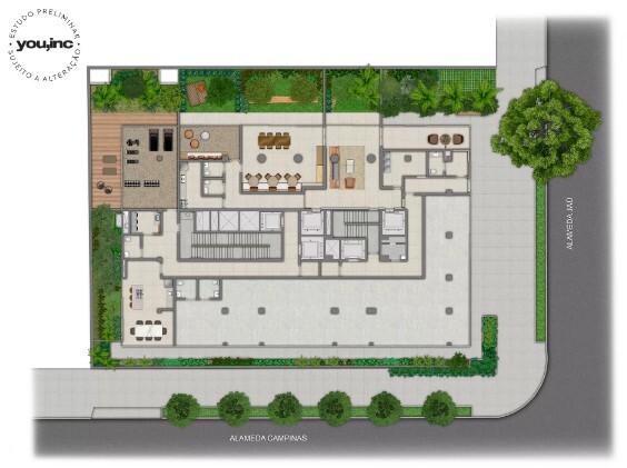 Casa Jardins Jaú by You: Pavimento térreo