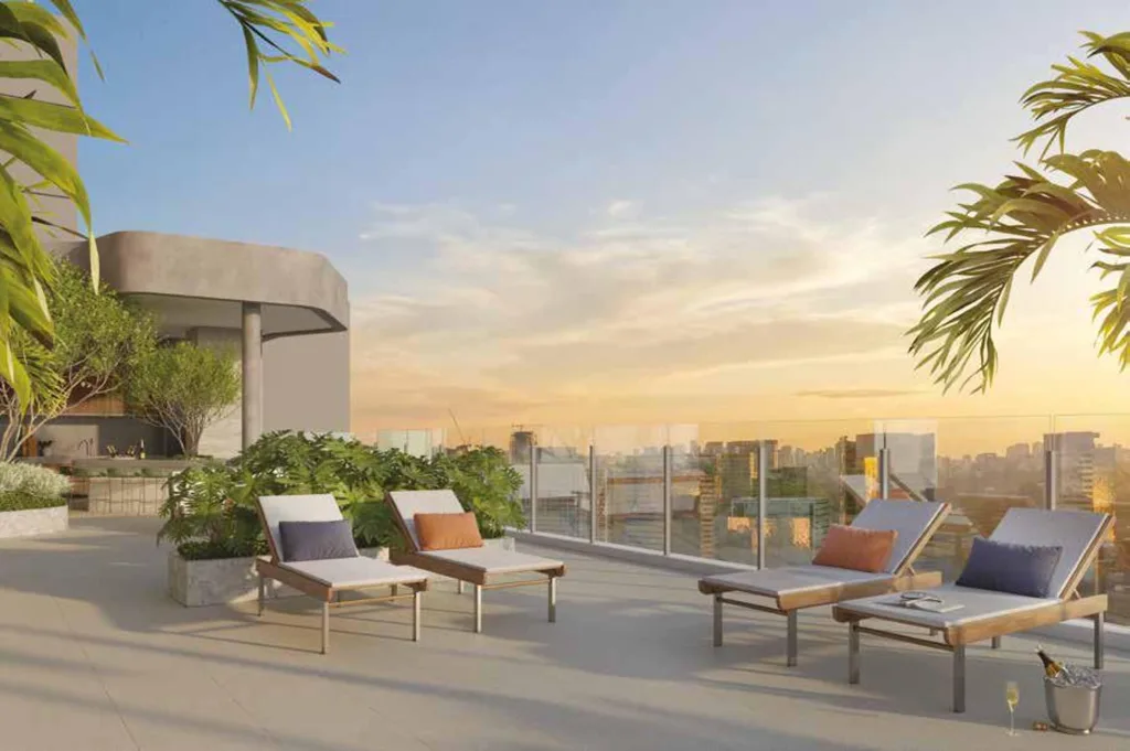 Casa Nacional Eztec: Terraço coletivo
