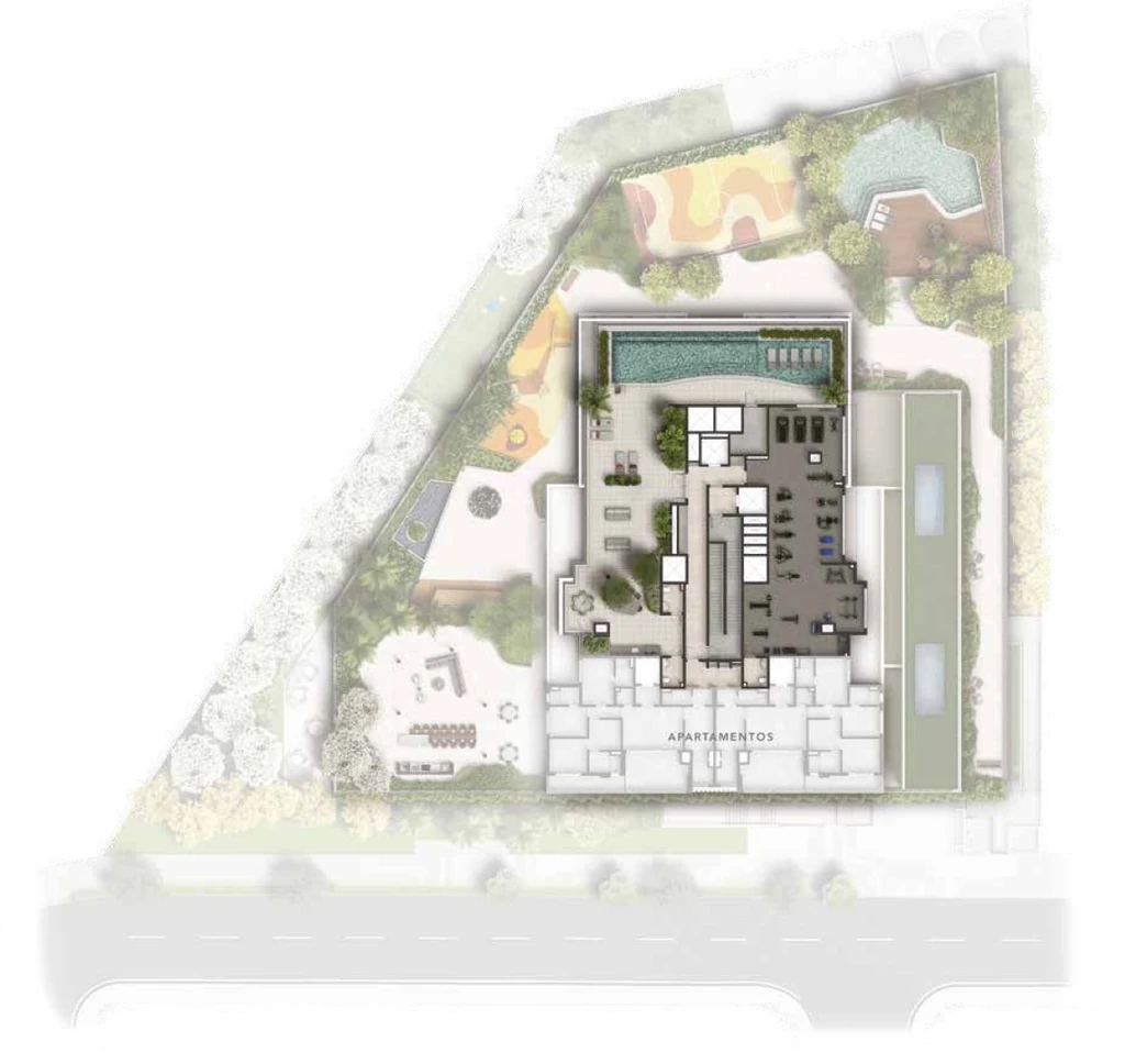 Casa Nacional Eztec: Pavimento rooftop