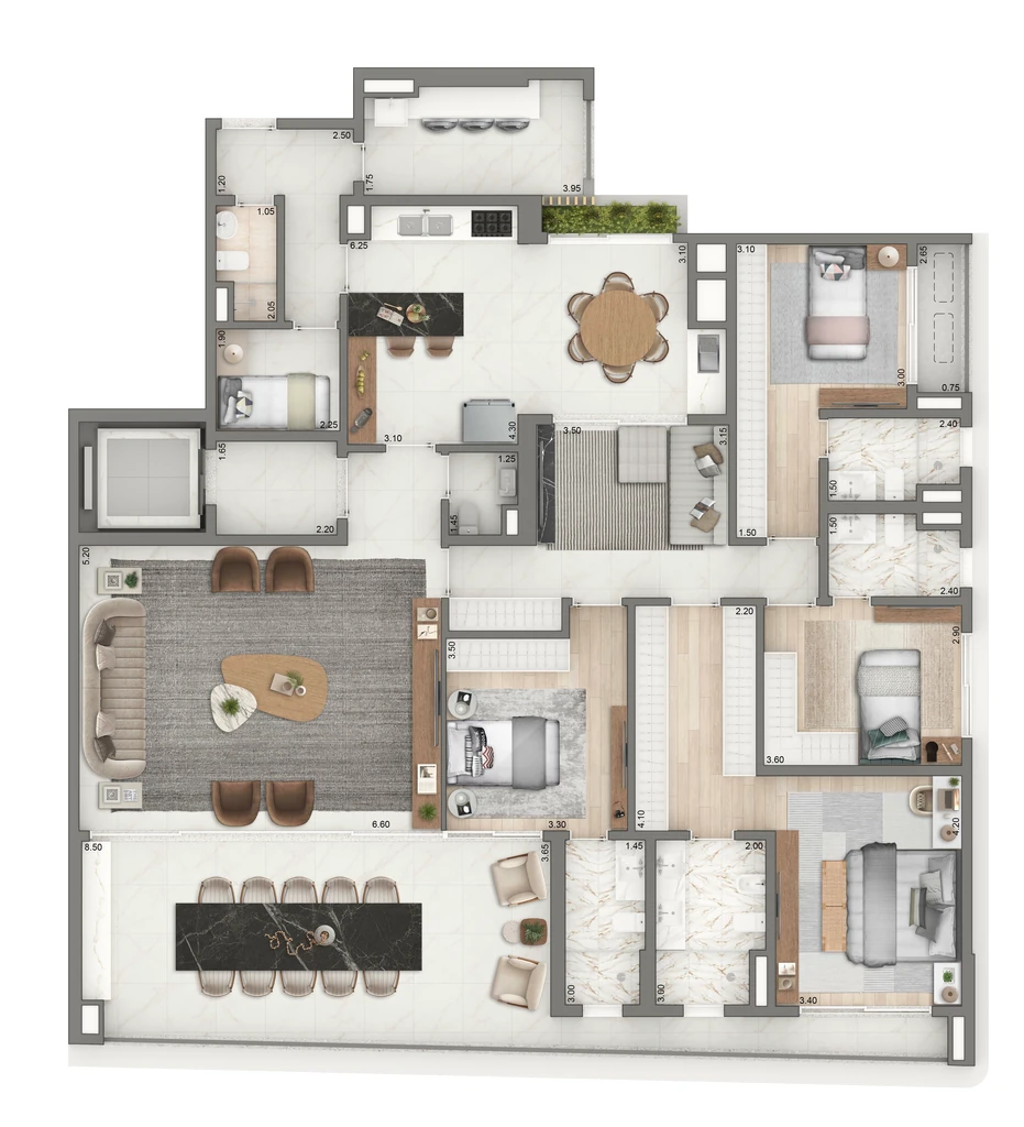 Casa Senses: 4 dorm 251m²