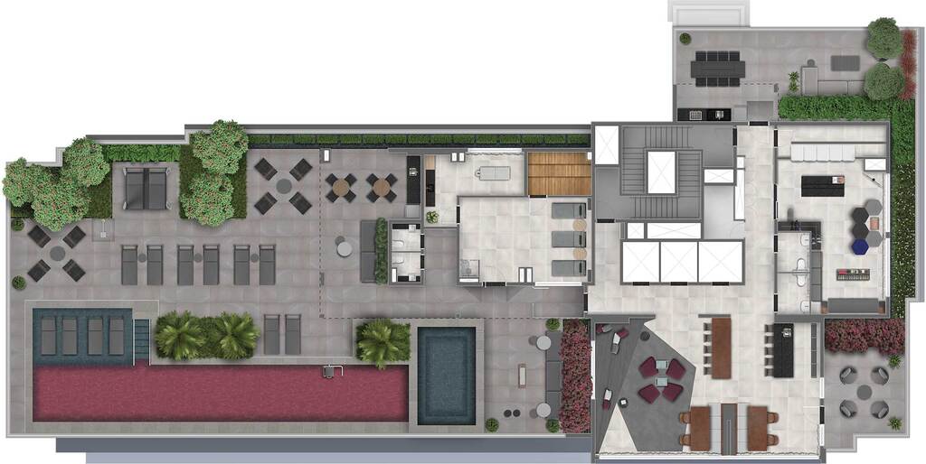 Chanés Street: Pavimento rooftop