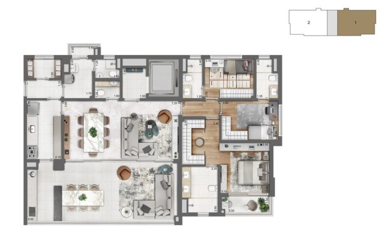 Cyrela Legacy Campo Belo: 3 dorm 165 5m² opção
